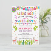 Invitation d'anniversaire de trois Esta (Debout devant)