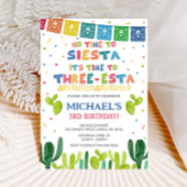 Invitation d'anniversaire de trois Esta