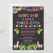 Invitation d'anniversaire de trois Esta (Devant)