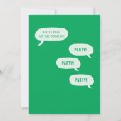 Invitation d'anniversaire de trois petits porcs (Dos)