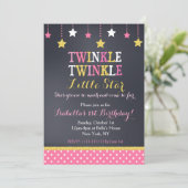 Invitation d'anniversaire de Twinkle Little Star (Debout devant)