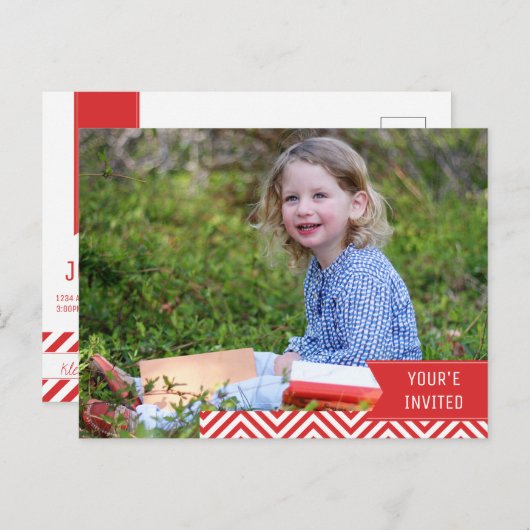 Invitation d'anniversaire de Upsherin (Devant / Derrière)