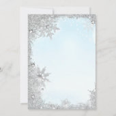 Invitation d'anniversaire de vacances d'hiver pour (Dos)