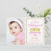 Invitation d'anniversaire de Valentine de rose (Debout devant)