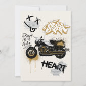 Invitation d'anniversaire de vélo (Devant)