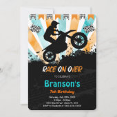 Invitation d'anniversaire de vélo (Devant)
