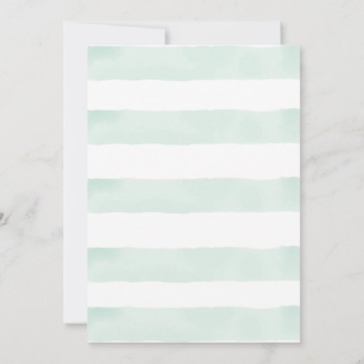 Invitation d'anniversaire de verdure (Dos)