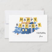 Invitation d'anniversaire de verdure rustique pour (Devant)