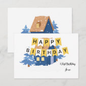 Invitation d'anniversaire de verdure rustique pour (Devant / Derrière)