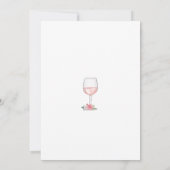 Invitation d'anniversaire de vin, âge à la perfect (Dos)