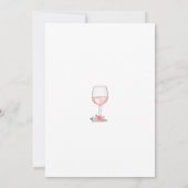 Invitation d'anniversaire de vin, âge à la perfect (Dos)