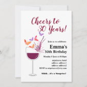 Invitation d'anniversaire de vin, Bravo ! (Devant)