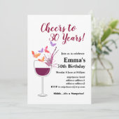 Invitation d'anniversaire de vin, Bravo ! (Debout devant)