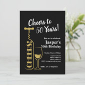 Invitation d'anniversaire de vin, Bravo ! (Debout devant)