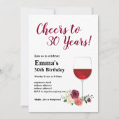 Invitation d'anniversaire de vin, Bravo ! Invitati (Devant)