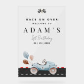 Invitation d'anniversaire de voiture de course, An (Recto)