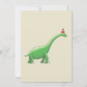 Invitation d'anniversaire de Walter le Dinosaure (Dos)