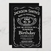 Invitation d'anniversaire de Whiskey Surprise invi (Devant / Derrière)