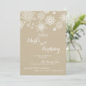 Invitation d'anniversaire de Winter Wonderland Sno (Debout devant)