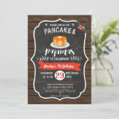 Invitation d'anniversaire de Wood Pancake et Pajam (Debout devant)