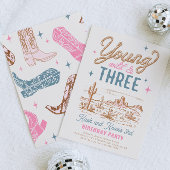 Invitation d'anniversaire de Young, Wild et Three
