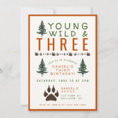Invitation d'anniversaire de Young Wild et Three F (Devant)