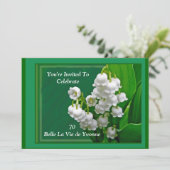 Invitation d'anniversaire de Yvonne - le muguet (Debout devant)