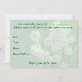 Invitation d'anniversaire de Yvonne - le muguet (Dos)