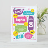 Invitation d'anniversaire d'Emoij (Debout devant)