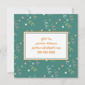 Invitation d'anniversaire d'enfant - 4 ans (Dos)