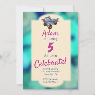 Invitation d'anniversaire d'enfant, tout âge