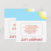 Invitation d'anniversaire d'enfants (Devant / Derrière)