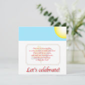 Invitation d'anniversaire d'enfants (Debout devant)