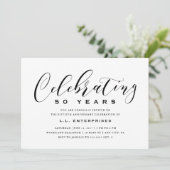 Invitation d'anniversaire d'entreprise (Debout devant)