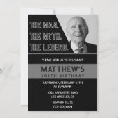 Invitation d'anniversaire des 100 ans de Black l'h (Devant)