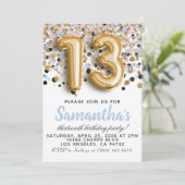 Invitation d'anniversaire des 13 ans (Debout devant)