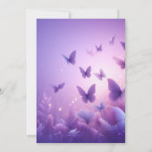 Invitation d'anniversaire des 16 ans - Papillon Vi (Dos)