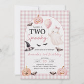 Invitation d'anniversaire des 2 ans de deux fantôm (Devant)