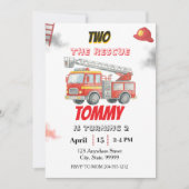 Invitation d'anniversaire des 2 ans de Two the Res (Devant)