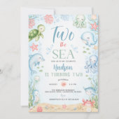 Invitation d'anniversaire des 2 ans de Two the Sea (Devant)