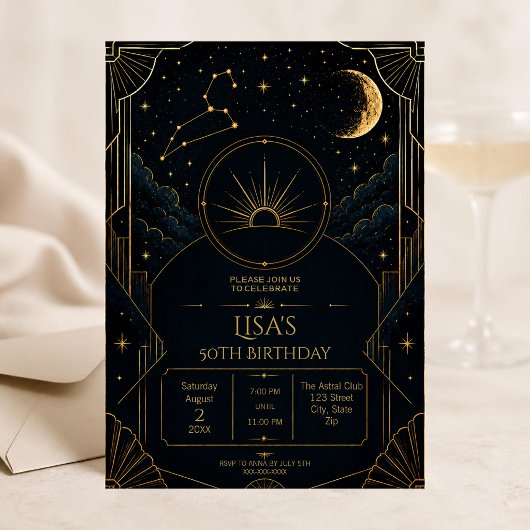 Invitation d'anniversaire des 50 ans du Lion | Éto