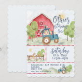 🎉🚜 Invitation d'anniversaire des Amis de la Ferm (Devant / Derrière)