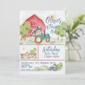 🎉🚜 Invitation d'anniversaire des amis de la ferm (Debout devant)