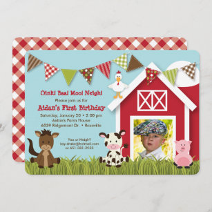 Invitations Faire Part Ferme Zazzle Be