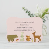 Invitation d'anniversaire des amis de Woodland (Debout devant)