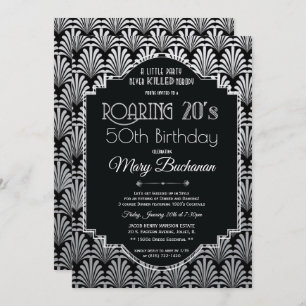 Invitation d'anniversaire des années 20