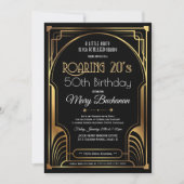 Invitation d'anniversaire des Années folles (Devant)