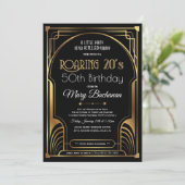 Invitation d'anniversaire des Années folles (Debout devant)
