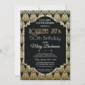 Invitation d'anniversaire des Années folles (Devant)