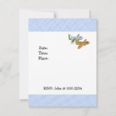 Invitation d'anniversaire des avions (Dos)